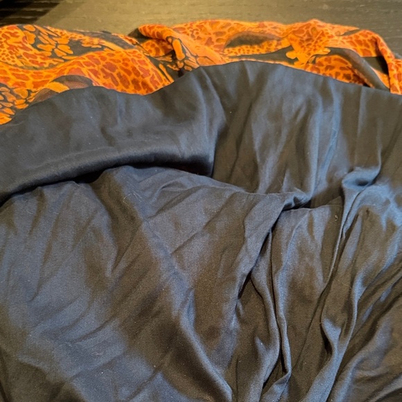 FARM Rio Women’s Small Orange and Black Long Sleeve Maxi Dress - Picture 9 of 11